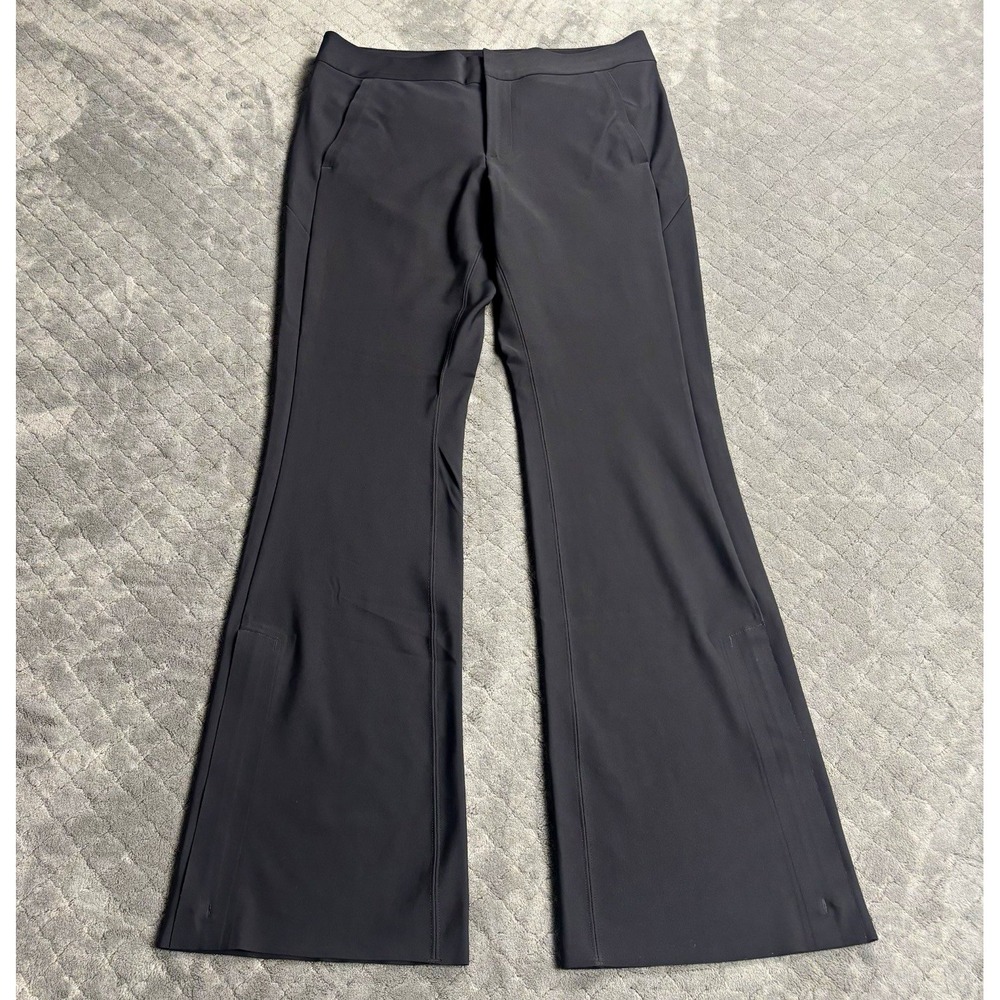 Athleta Stellar Flare Stretch Pants Black Womens Size 12
